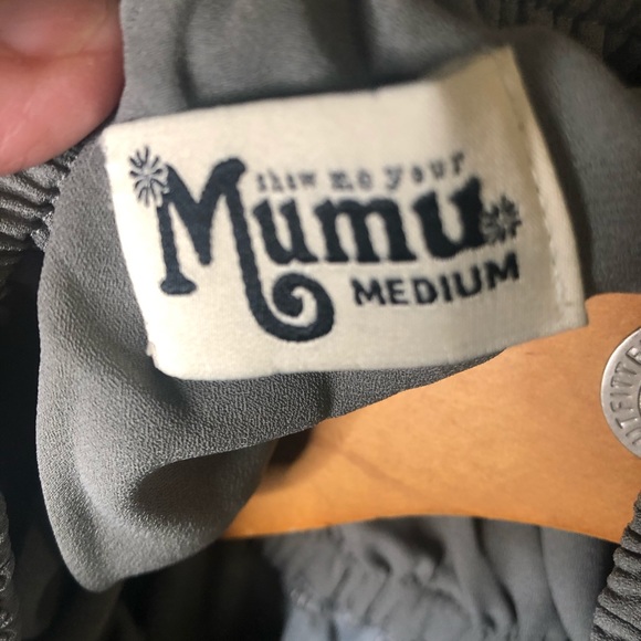 Show Me Your MuMu Heather Maxi Dress Halter Charcoal Med SMYMM NWOT - Picture 6 of 8